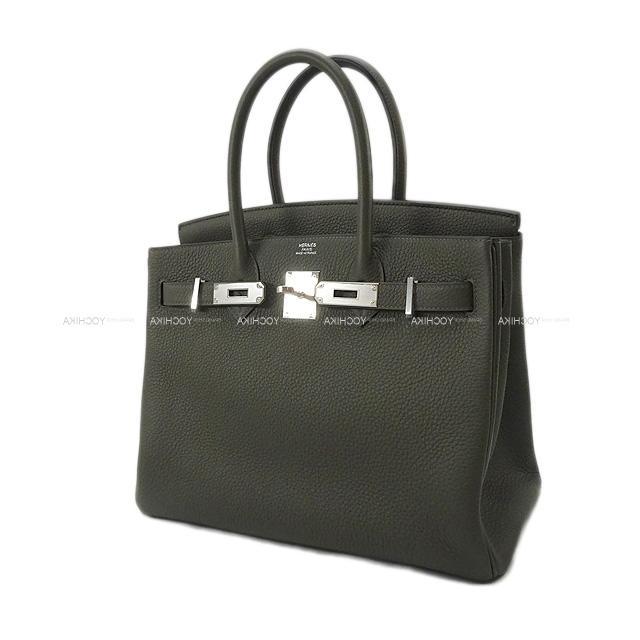 HERMES エルメス ハンドバッグ バーキン30 ブルーザンジバル トゴ シルバー金具 新品