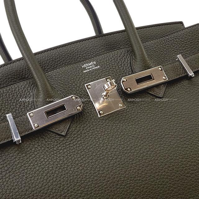 HERMES エルメス ハンドバッグ バーキン30 ブルーザンジバル トゴ シルバー金具 新品