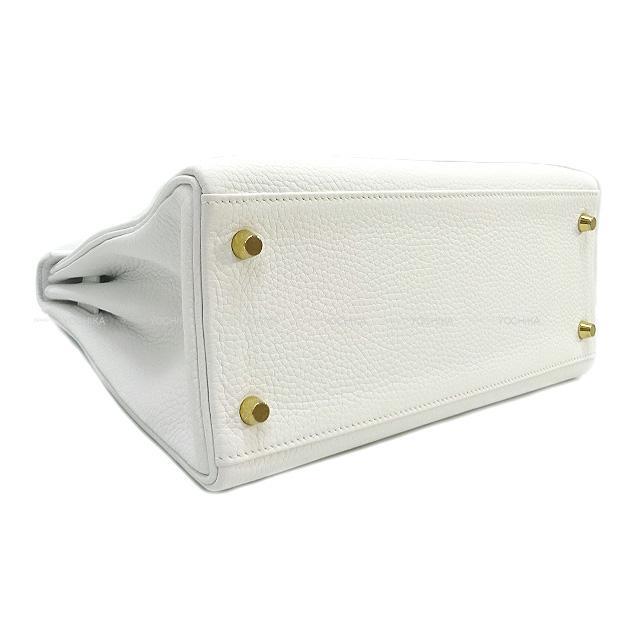 エルメス ハンドバッグ ケリー28 内縫い ブルーペール トリヨン シルバー金具 新品