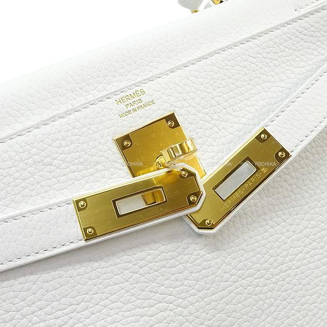 エルメス ハンドバッグ ケリー28 内縫い ブルーペール トリヨン シルバー金具 新品