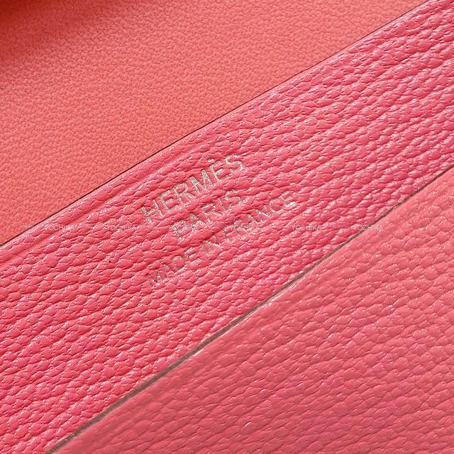 HERMES エルメス ベアンミニ コインケース付き カードケース ローズ