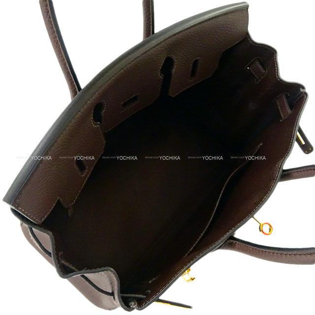 HERMES エルメス ハンドバッグ バーキン25 ショコラ トゴ ゴールド金具 新品