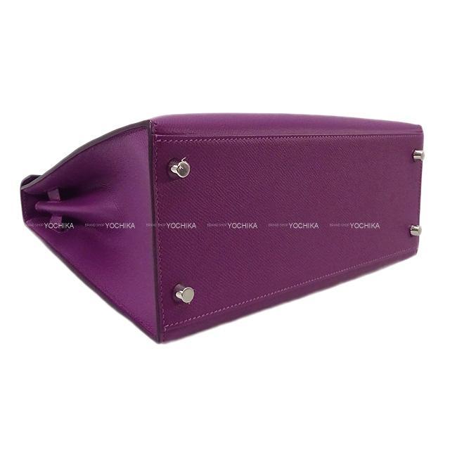 HERMES エルメス ハンドバッグ ケリー28 外縫い ローズアザレ エプソン シルバー金具 新品
