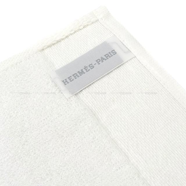 HERMES エルメス ハンドタオル "QUARTZ" 白(ホワイト) コットン100%