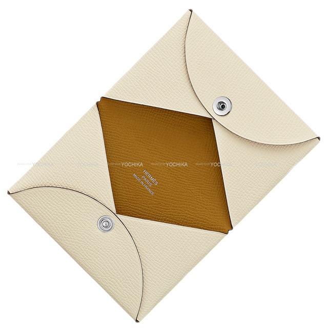 2020年春夏 エルメス カードケース Calvi(カルヴィ) ヴェルソ エタン/ヴェールクリケット エプソン 新品