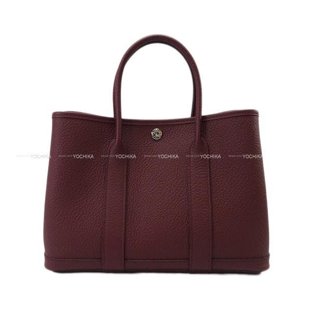 HERMES エルメス トートバッグ ガーデンパーティ 30 TPM ボルドー ヴァッシュカントリー シルバー金具 新品