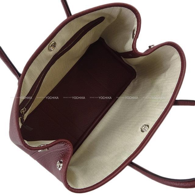 HERMES エルメス トートバッグ ガーデンパーティ 30 TPM ボルドー ヴァッシュカントリー シルバー金具 新品