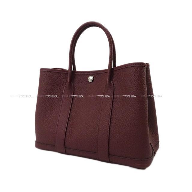 HERMES エルメス トートバッグ ガーデンパーティ 30 TPM ボルドー ヴァッシュカントリー シルバー金具 新品