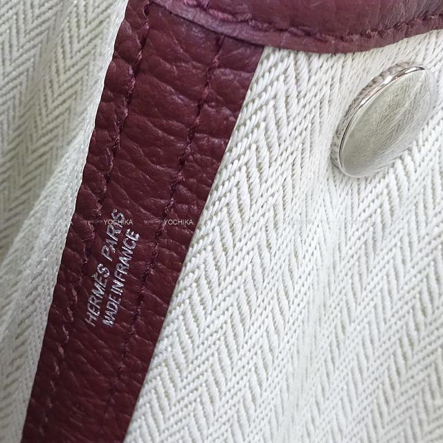HERMES エルメス トートバッグ ガーデンパーティ 30 TPM ボルドー ヴァッシュカントリー シルバー金具 新品