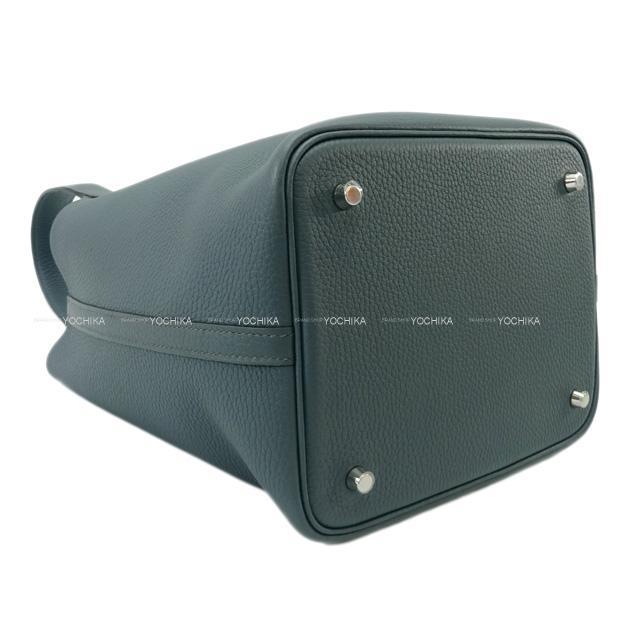 HERMES エルメス ハンドバッグ ピコタンロック 22 MM ブルーオラージュ トリヨン シルバー金具 新品