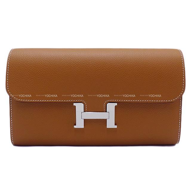 HERMES エルメス 長財布 コンスタンスロング ゴールド エバーカラー シルバー金具 新品未使用