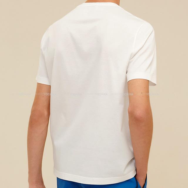 エルメス メンズ 半袖 Tシャツ ”ハロー ミスター ファリエール” アマンド コットン＃S 新品