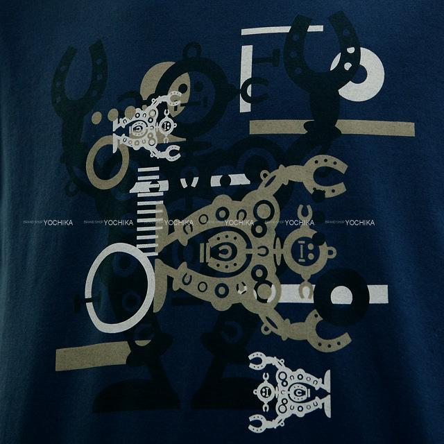 エルメス メンズ 半袖 Tシャツ ”ハロー ミスター ファリエール” アマンド コットン＃S 新品