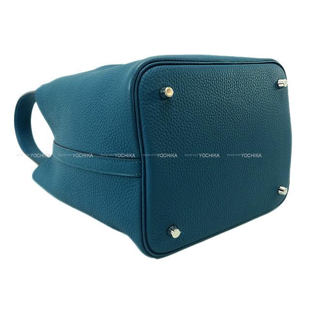 HERMES エルメス ハンドバッグ ピコタンロック 22 MM ヴェールボスフォール トリヨン シルバー金具 新品