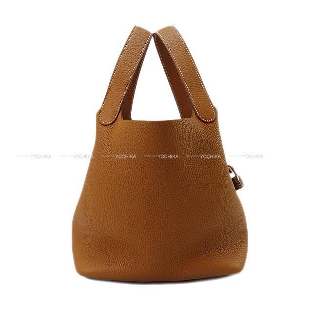HERMES エルメス ハンドバッグ ピコタンロック 22 MM ゴールド 