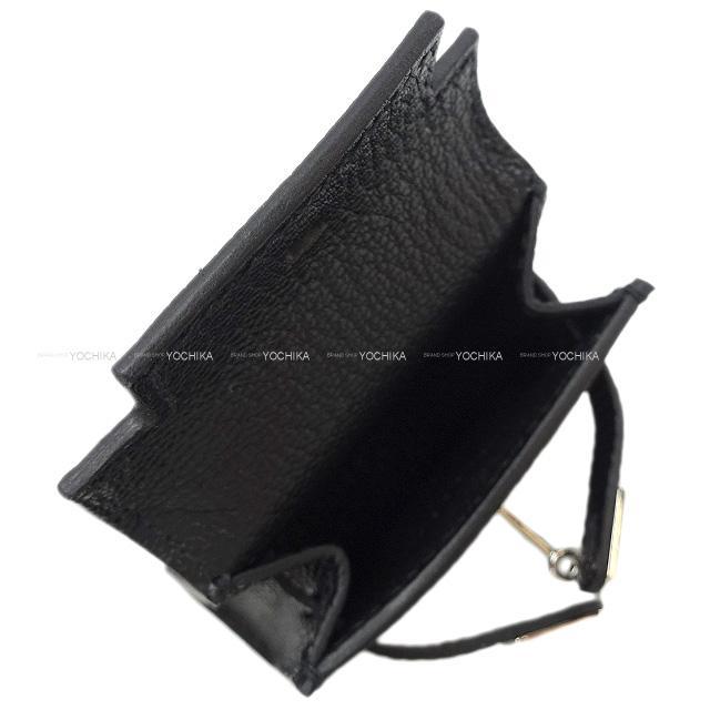 HERMES エルメス チャーム ケリートゥイリー 黒 (ブラック) リザード