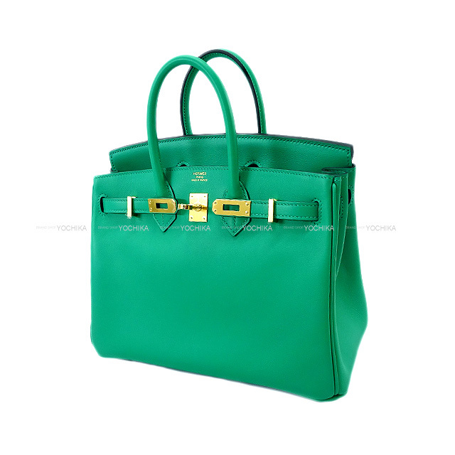 HERMES エルメス バーキン25 ミント スイフト ゴールド金具