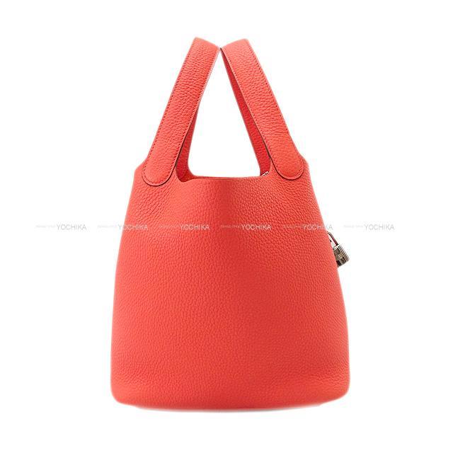 HERMES エルメス ハンドバッグ ピコタンロック 22 MM ブルーペール トリヨン シルバー金具 新品