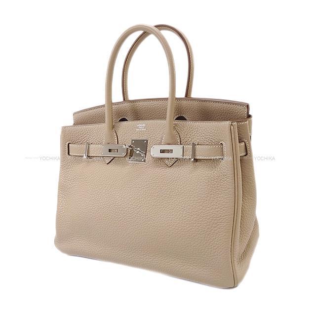 HERMES エルメス ハンドバッグ バーキン30 アルジル トリヨン シル