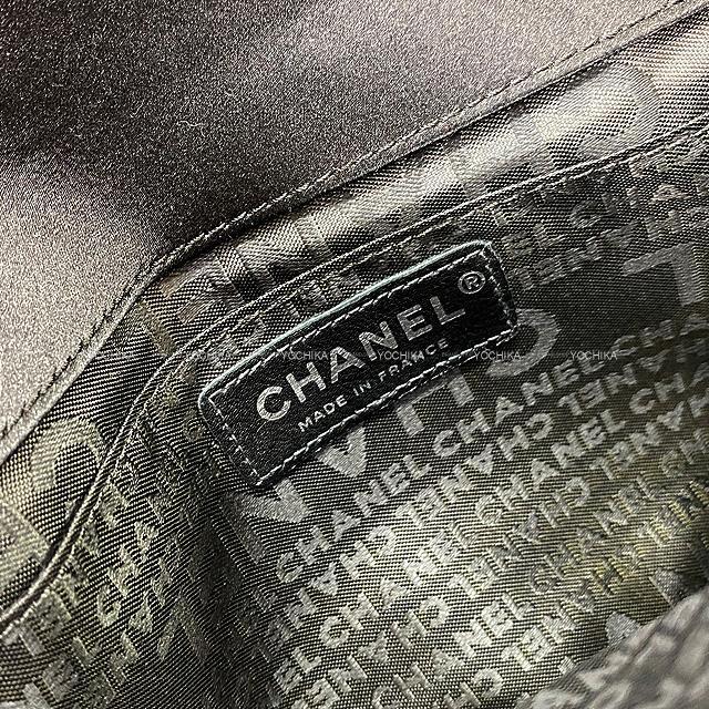 CHANEL シャネル フリンジ付き ショルダーバッグ 黒 サテン シルバー金具 新品未使用