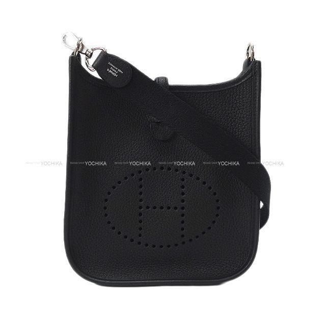 HERMES エルメス ショルダーバッグ ミニ エブリン エヴリン 16 TPM 黒 トリヨンモーリス シルバー金具 新品