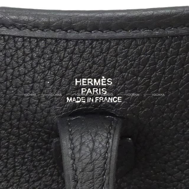 HERMES エルメス ショルダーバッグ ミニ エブリン エヴリン 16 TPM 黒 トリヨンモーリス シルバー金具 新品