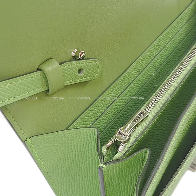 HERMES エルメス 長財布 コンスタンス ウォレット トゥーゴー ロング ヴェールクリケット エプソン シルバー金具 新品