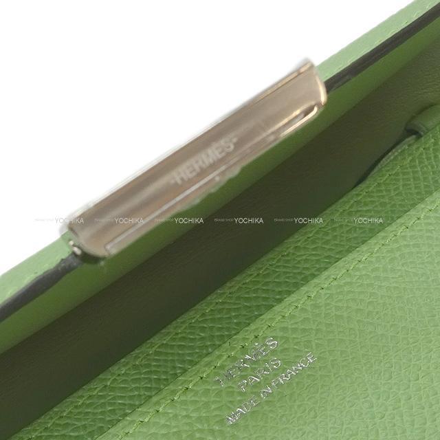 HERMES エルメス 長財布 コンスタンス ウォレット トゥーゴー ロング ヴェールクリケット エプソン シルバー金具 新品