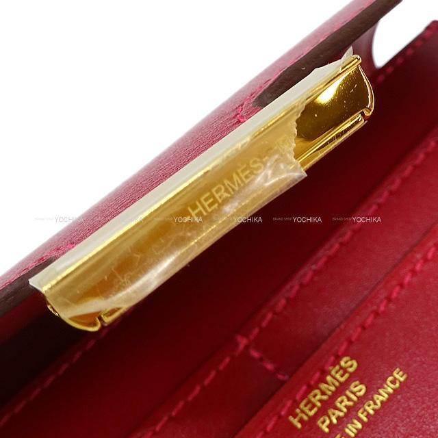 HERMES エルメス 財布 コンスタンス コンパクト ルージュヴィフ タデラクト ゴールド金具 新品未使用