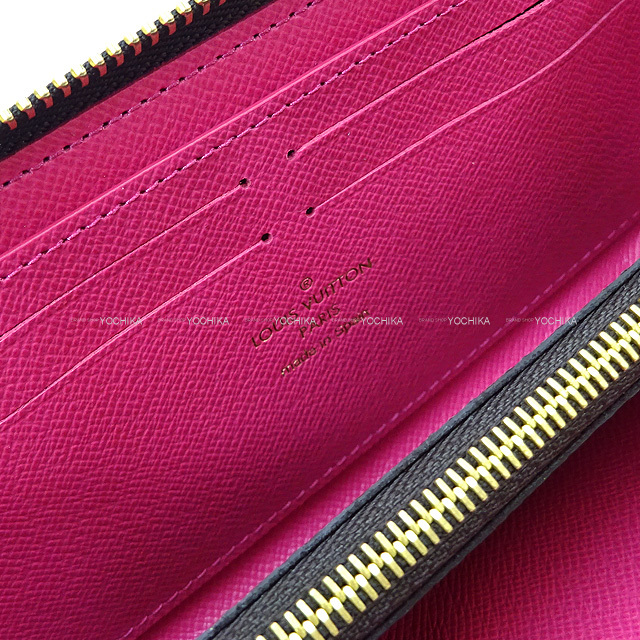 Louis Vuitton ルイ ヴィトン ラウンド 長財布 ポルトフォイユ クレマンス フラワーチャーム付 ピンク モノグラムxカーフ ゴールド金具 M614 新品