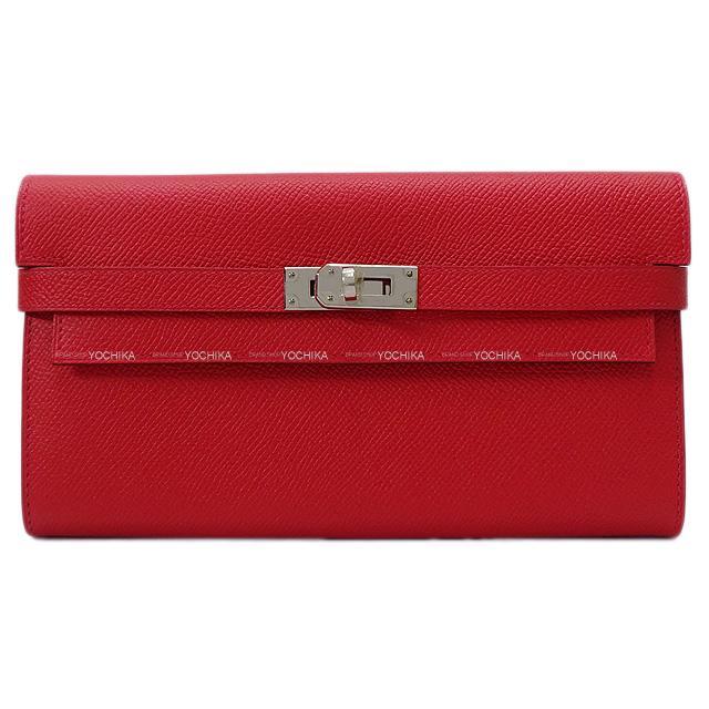 HERMES エルメス 長財布 ケリーウォレット ロング ブルーゼフィール エプソン シルバー金具 新品未使用