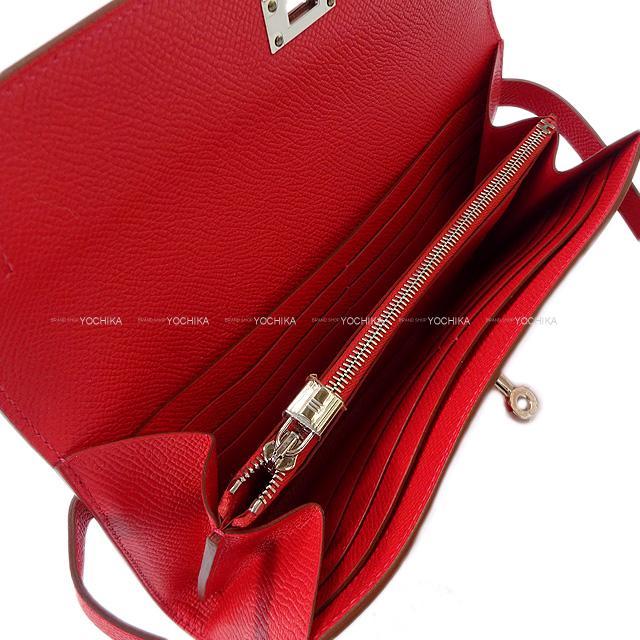 HERMES エルメス 長財布 ケリーウォレット ロング ブルーゼフィール エプソン シルバー金具 新品未使用