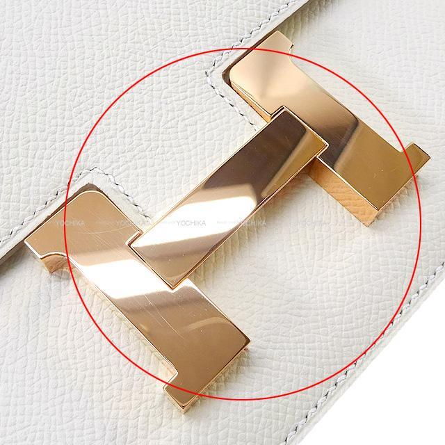 HERMES エルメス ショルダーバッグ コンスタンス3 ミニ 18 クレ エプソン ローズゴールド金具 新品未使用