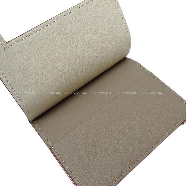 HERMES エルメス カードケース ''ミュルチプリ'' グリアスファルト/グリスパール(パールグレー) スイフト 新品未使用