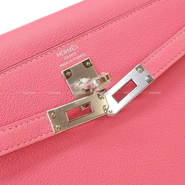 HERMES エルメス ハンドバッグ ケリー25 外縫い ローズリップスティック ヴォーマダム シルバー金具 新品