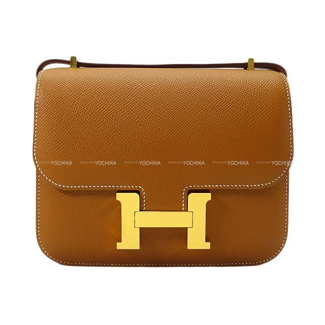 HERMES エルメス ショルダーバッグ コンスタンス3 ミニ 18 ゴールド エプソン ゴールド金具 新品