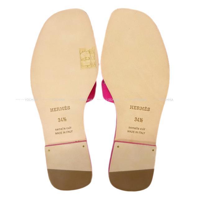 HERMES エルメス レディース Hモチーフ サンダル "Oran オラン" #34.5 新品