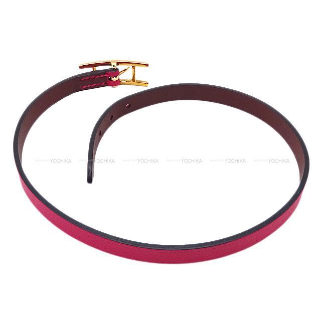 エルメス アピ3 MM ドゥブルトゥール リバーシブル ブレスレット ローズパープル/ローズエクストリーム  #T3 新品未使用