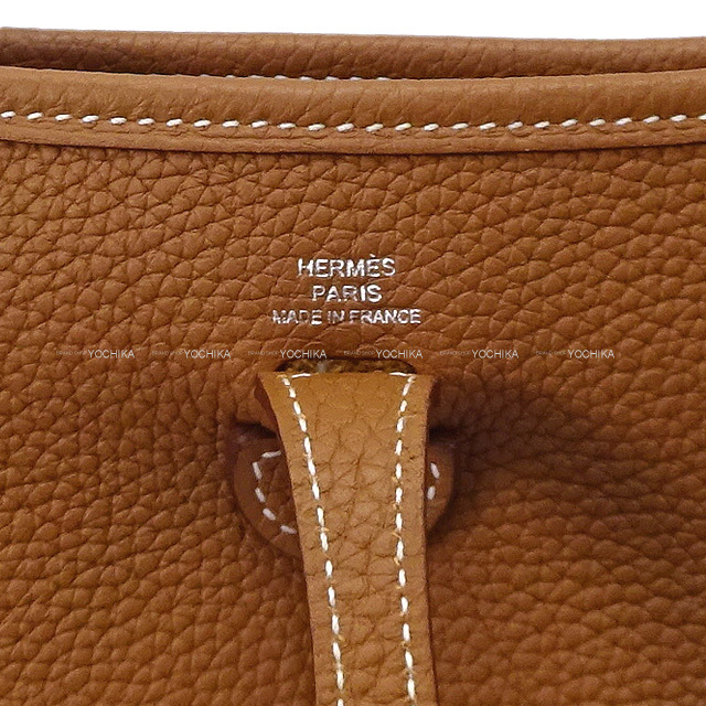 HERMES エルメス ショルダーバッグ エヴリン 16 TPM アマゾン ゴールドXキュイーブル トリヨンモーリス シルバー金具 新品未使用
