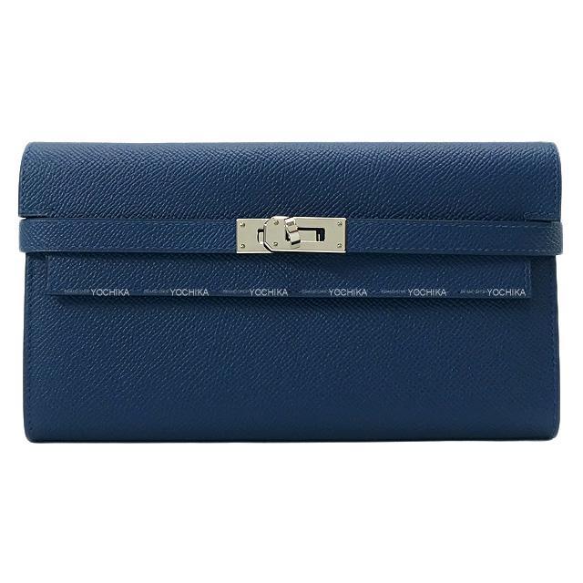 HERMES エルメス 長財布 ケリーウォレット ロング ヴェルソ ディープブルー/ヴェールボスフォール 新品未使用