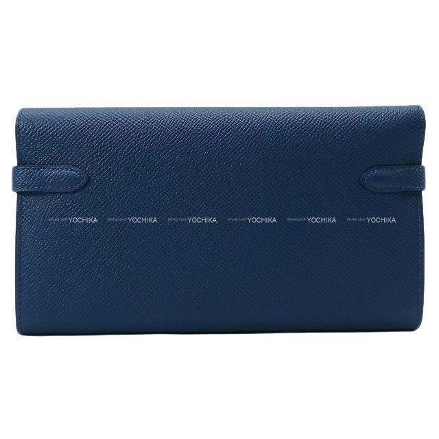 HERMES エルメス 長財布 ケリーウォレット ロング ヴェルソ ディープブルー/ヴェールボスフォール 新品未使用