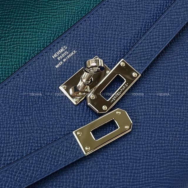 HERMES エルメス 長財布 ケリーウォレット ロング ヴェルソ ディープブルー/ヴェールボスフォール 新品未使用