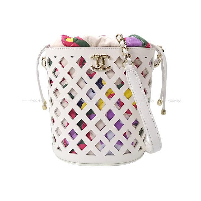 2021年春夏 新作 CHANEL シャネル メッシュ 巾着 ポーチ チェーン  