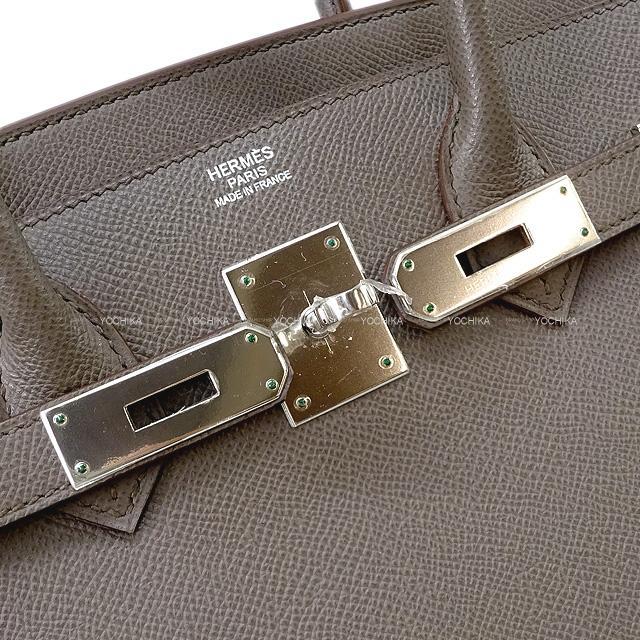 HERMES エルメス ハンドバッグ バーキン30 エタン エプソン シルバー金具 新品同様【中古】