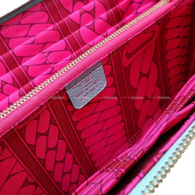 HERMES エルメス アザップ シルクイン 長財布  "Clic Cest Noac" ブルーアトール 新品未使用
