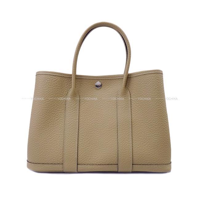 HERMES エルメス ハンドバッグ ガーデンパーティ 30 TPM トレンチ ヴァッシュカントリー シルバー金具 展示新品