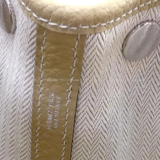 HERMES エルメス ハンドバッグ ガーデンパーティ 30 TPM トレンチ ヴァッシュカントリー シルバー金具 展示新品