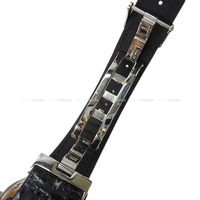 Hermes エルメス メンズ 自動巻き腕時計 セザム スケルトン Sm1 710 2 黒 ブラック シルバー ステンレススチール シルバー金具 Saランク 中古