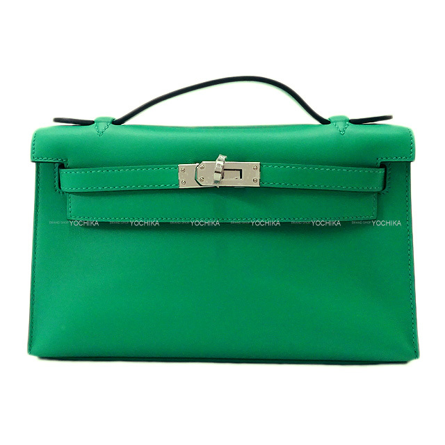 HERMES エルメス ハンドバッグ ポシェットケリー ミント