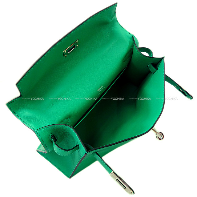 HERMES エルメス ハンドバッグ ポシェットケリー ミント